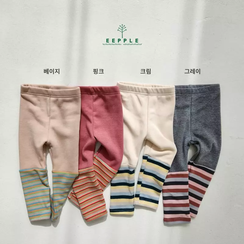 Eepple - Korean Children Fashion - #toddlerclothing - Line Warmer Leggings