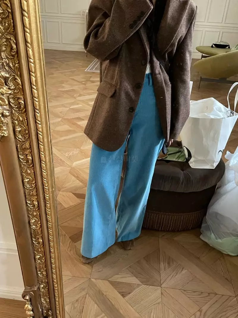 Egg Is - Korean Women Fashion - #momslook - Corduroy Pants - 5