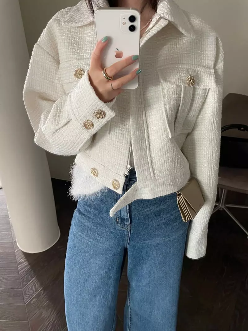 Egg Is - Korean Women Fashion - #momslook - Allo Twid Jumper