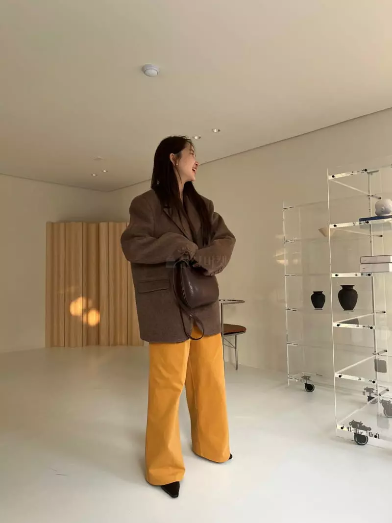 Egg Is - Korean Women Fashion - #womensfashion - Wool Hosi Jacket - 4