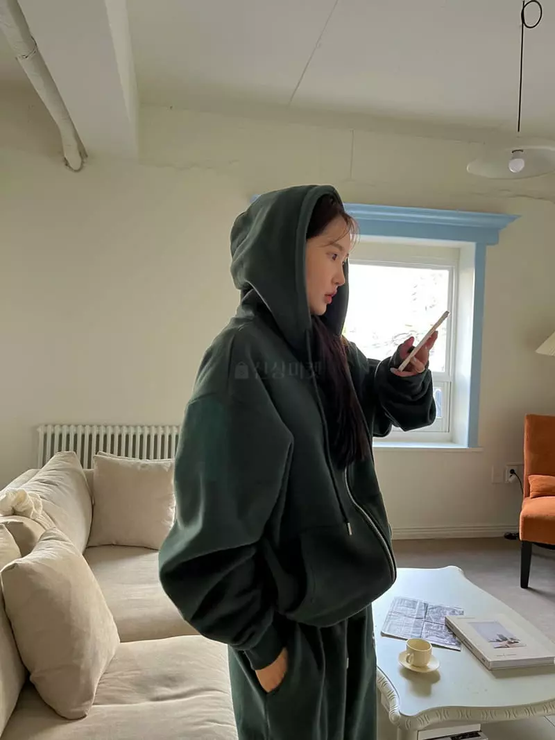 Egg Is - Korean Women Fashion - #momslook - Survival Hoody Zip-up - 2