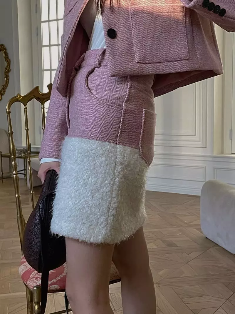 Egg Is - Korean Women Fashion - #restrostyle - Herring Skirt - 5