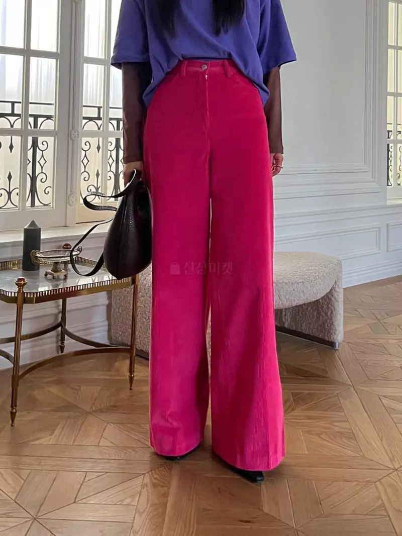 Egg Is - Korean Women Fashion - #thatsdarling - Corduroy Pants