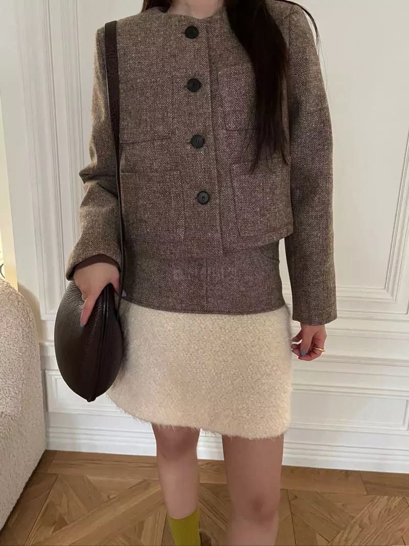 Egg Is - Korean Women Fashion - #vintageinspired - Herring Jacket - 3