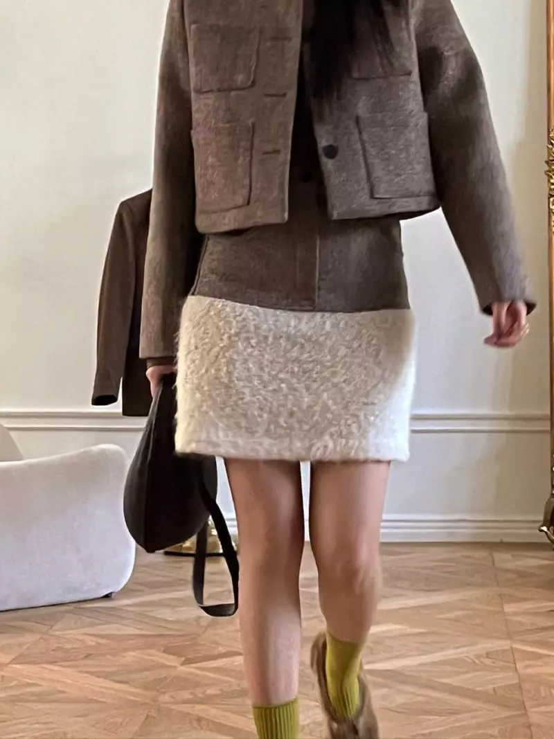 Egg Is - Korean Women Fashion - #vintagekidsstyle - Herring Skirt - 3
