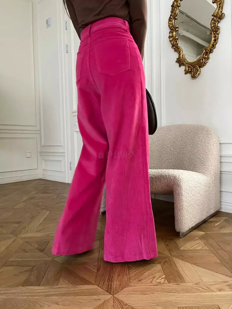 Egg Is - Korean Women Fashion - #momslook - Corduroy Pants - 4