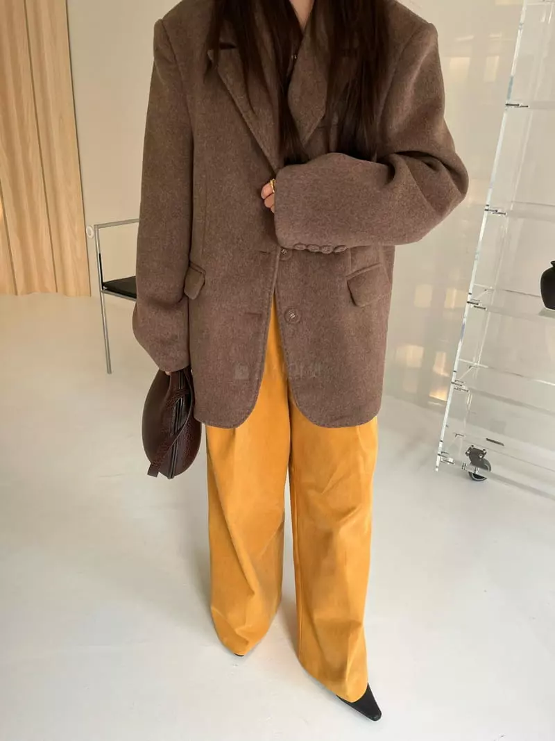 Egg Is - Korean Women Fashion - #womensfashion - Wool Hosi Jacket - 3