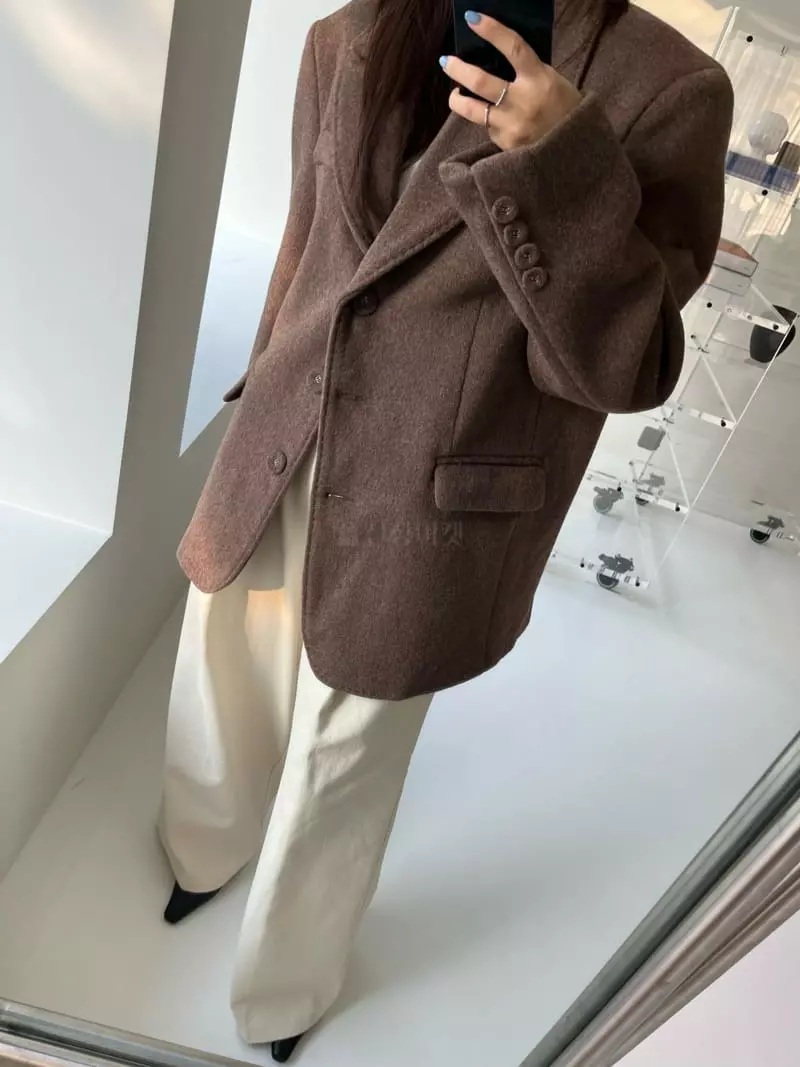 Egg Is - Korean Women Fashion - #womensfashion - Wool Hosi Jacket - 5