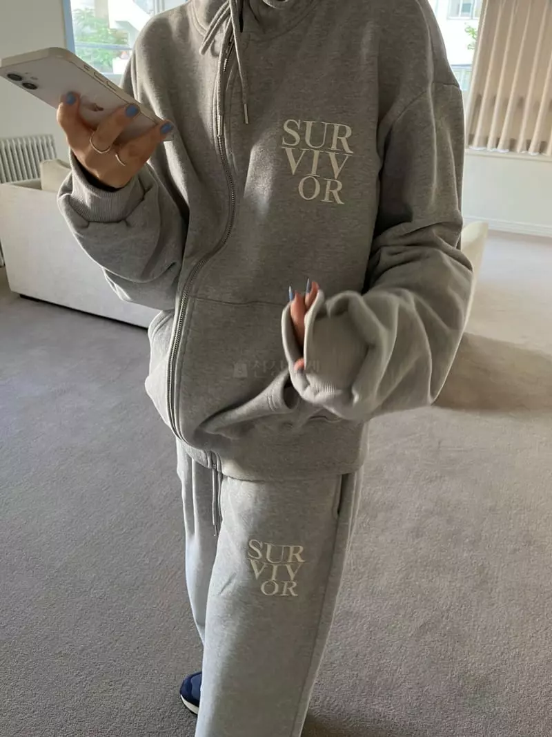 Egg Is - Korean Women Fashion - #womensfashion - Survival Hoody Zip-up - 3