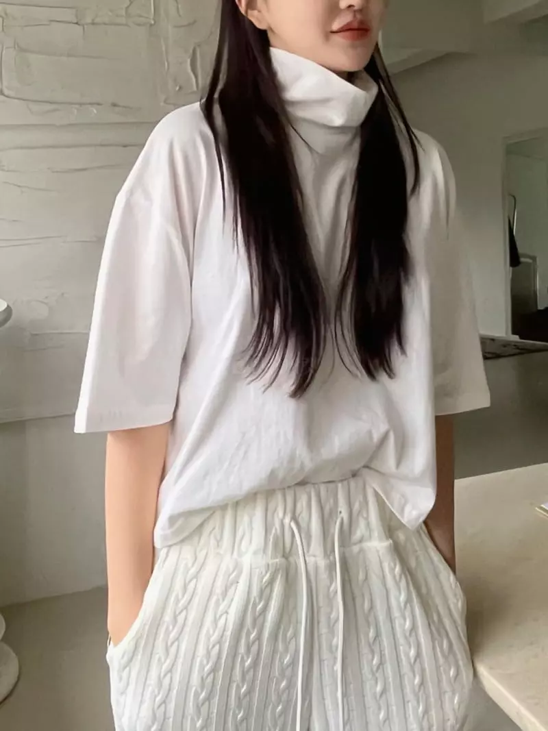 Egg Is - Korean Women Fashion - #womensfashion - Dov Turtleneck Tee - 3
