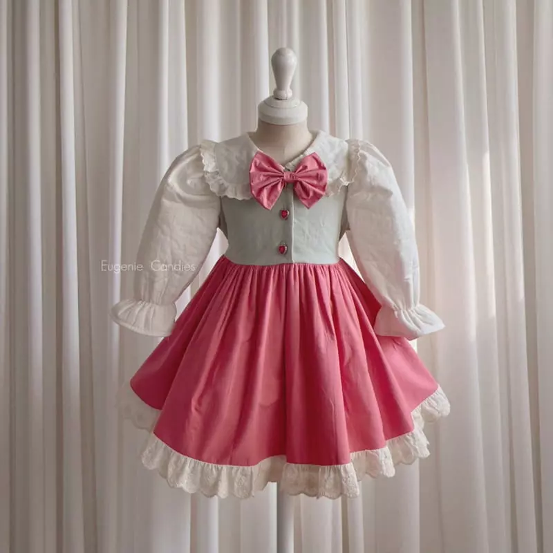 Eugenie Candies - Korean Children Fashion - #childofig - Winter Long One-piece - 3