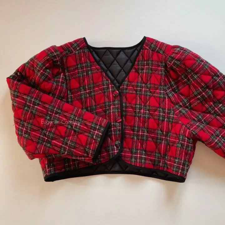 Eugenie Candies - Korean Children Fashion - #childrensboutique - Ppea Short Jacket (Merry Check) - 2