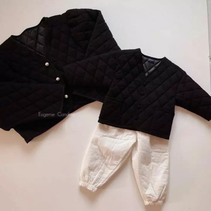 Eugenie Candies - Korean Children Fashion - #childrensboutique - Ppea Short Jacket (Black)