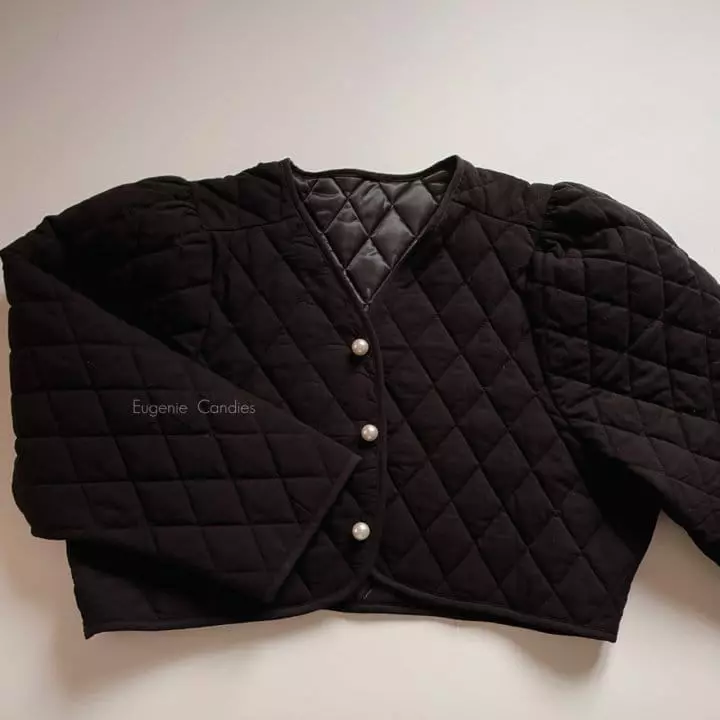 Eugenie Candies - Korean Children Fashion - #discoveringself - Ppea Short Jacket (Black) - 3