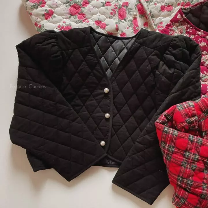 Eugenie Candies - Korean Children Fashion - #discoveringself - Ppea Short Jacket (Black) - 4