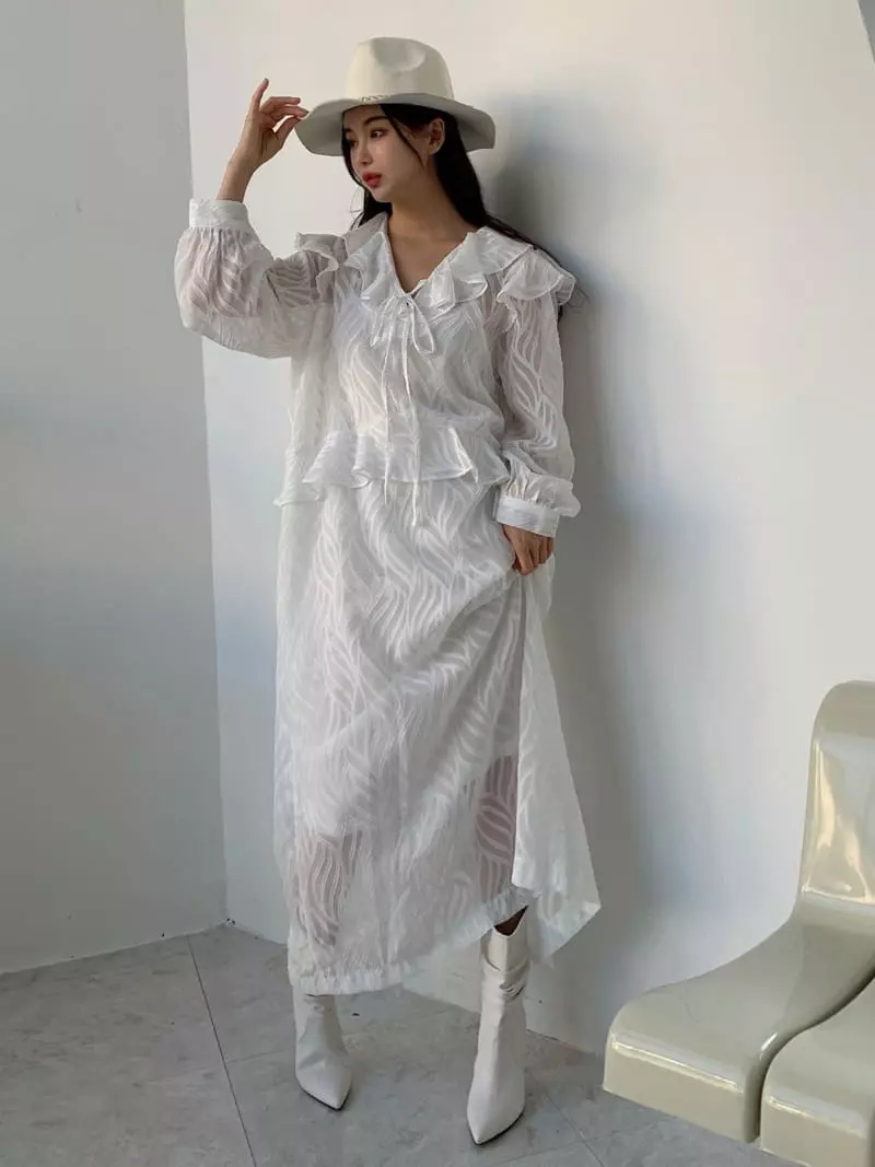 Fabric Seoul - Korean Women Fashion - #restrostyle - Liff Lace One-piece - 6