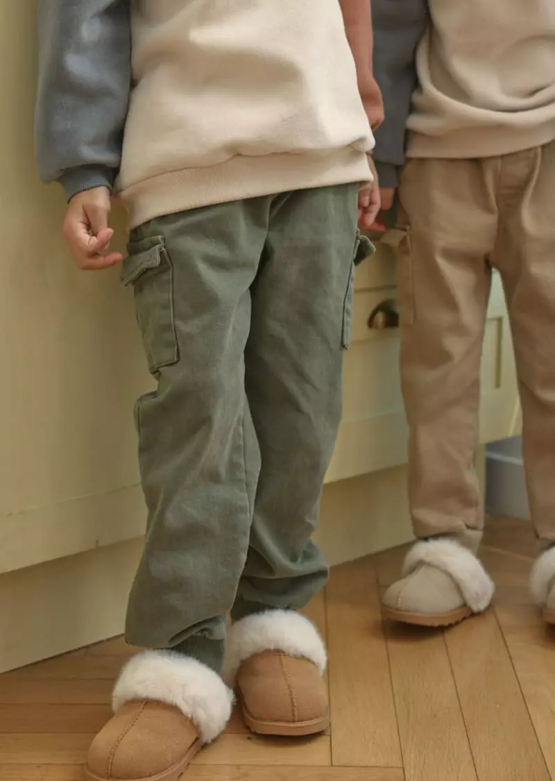 Fashion King - Korean Children Fashion - #fashionkids - Denim Fleece Pants - 3