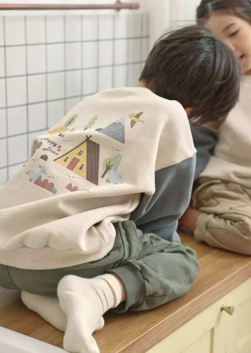 Fashion King - Korean Children Fashion - #fashionkids - Happy Dino Sweatshirt - 2