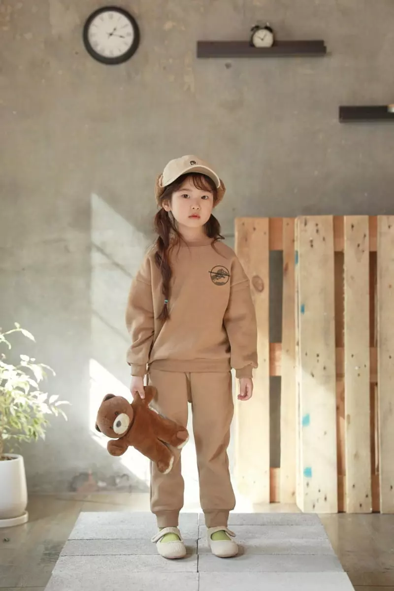 Fashion King - Korean Children Fashion - #kidsshorts - Jurassic Fleece Top Bottom Set - 9