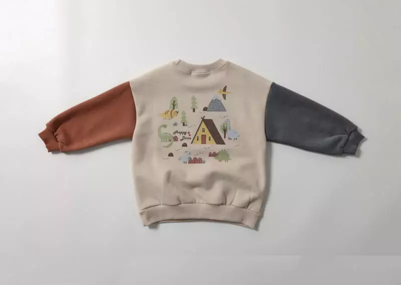 Fashion King - Korean Children Fashion - #littlefashionista - Happy Dino Sweatshirt - 7