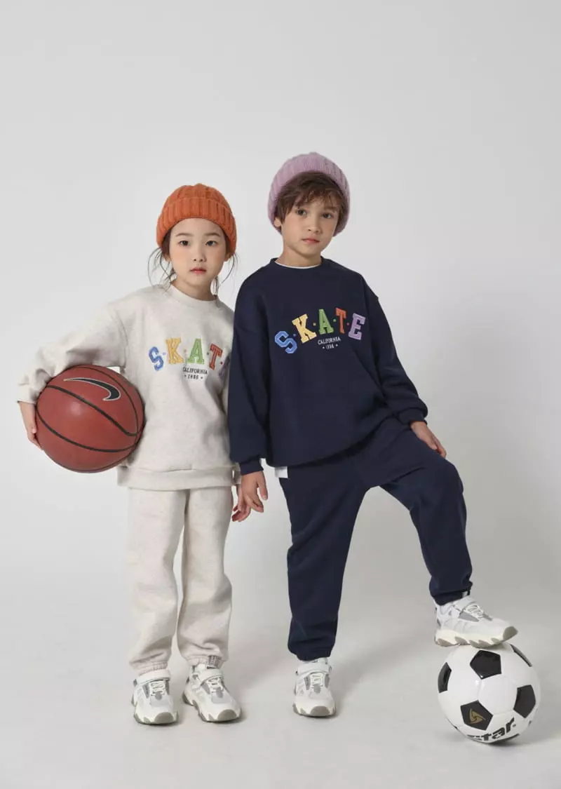 Fashion King - Korean Children Fashion - #littlefashionista - Skate Embrodiery Set - 2