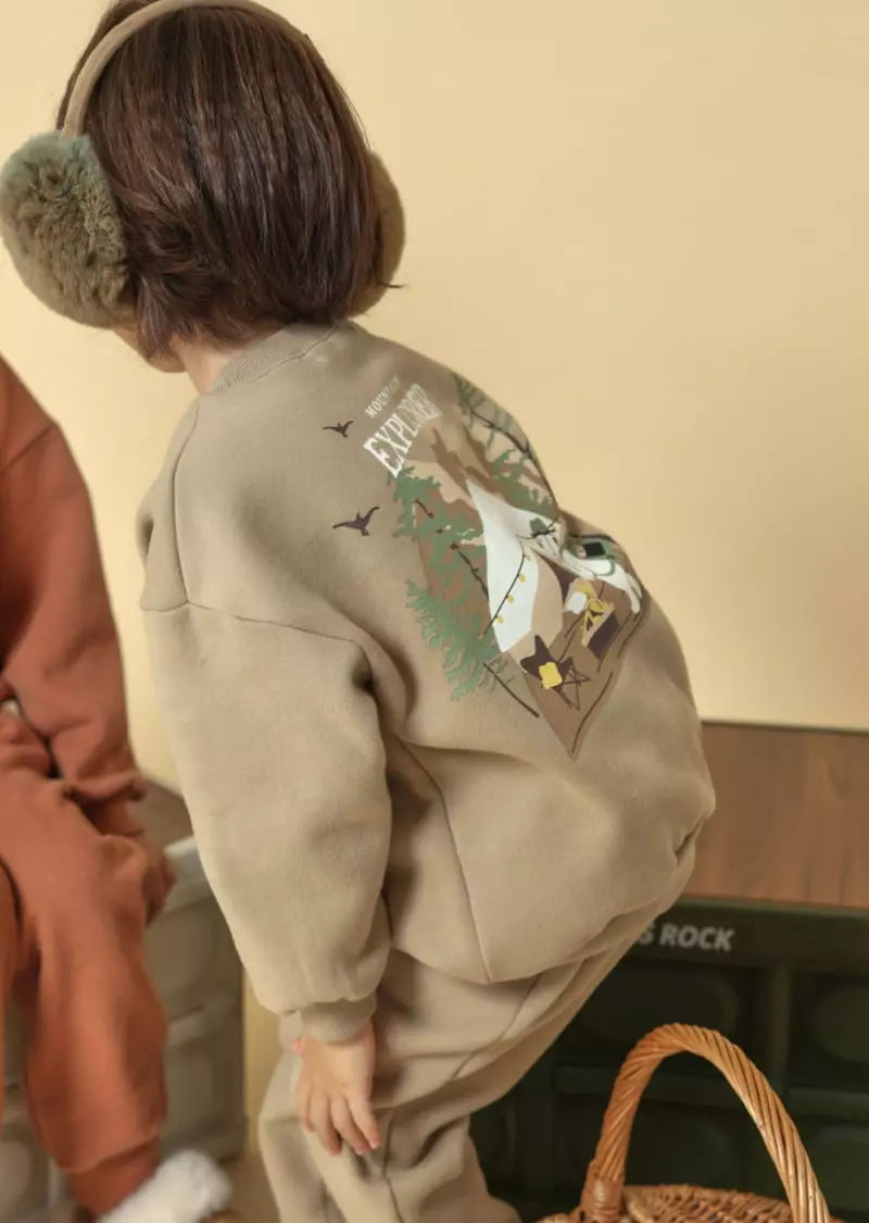 Fashion King - Korean Children Fashion - #magicofchildhood - Mountain Bear Top Bottom Set - 7