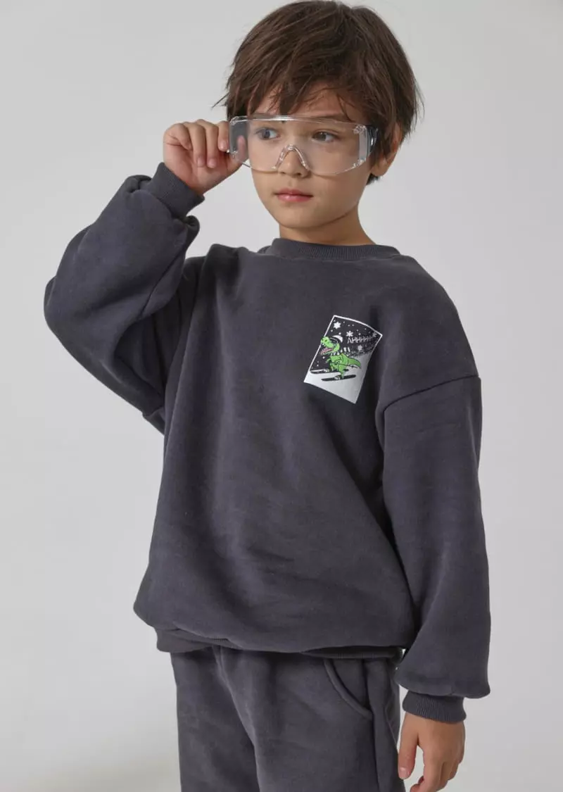 Fashion King - Korean Children Fashion - #minifashionista - Dino Sport Top Bottom Set - 5