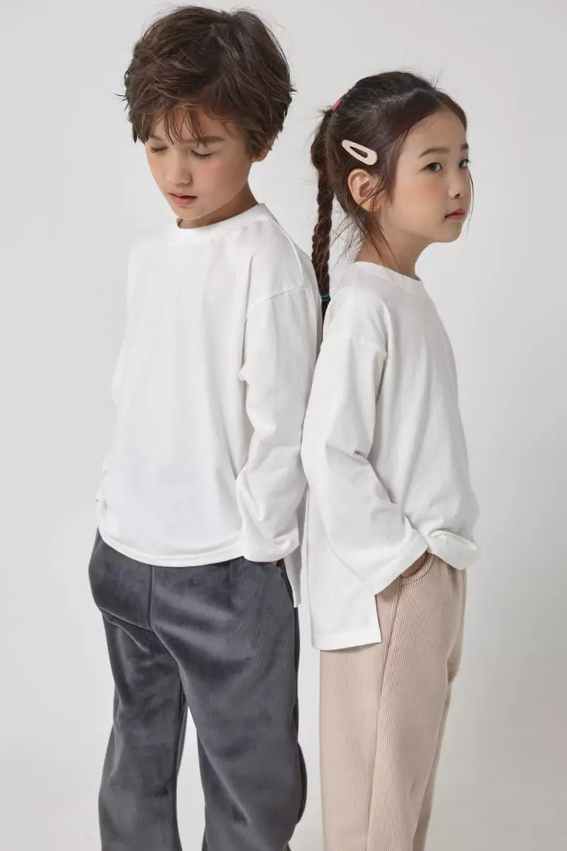 Fashion King - Korean Children Fashion - #minifashionista - Slit Single Tee - 2