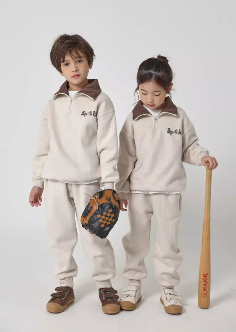 Fashion King - Korean Children Fashion - #minifashionista - Base Half Open Top Bottom Set - 4