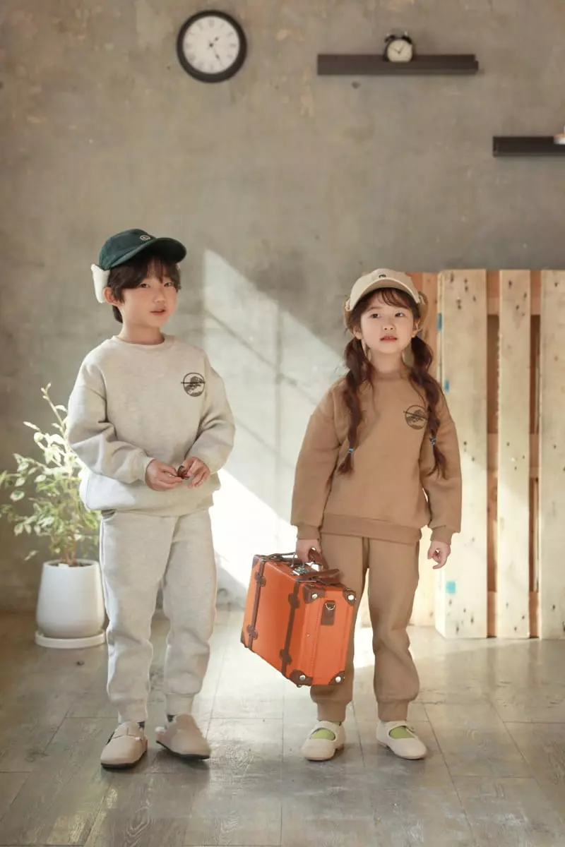Fashion King - Korean Children Fashion - #prettylittlegirls - Jurassic Fleece Top Bottom Set - 2