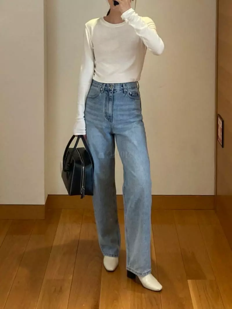 Fave - Korean Women Fashion - #momslook - Fave Jeans - 3
