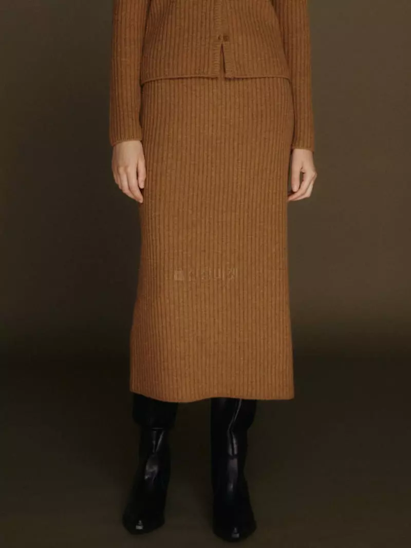 Fave - Korean Women Fashion - #momslook - Ov Rib Skirt