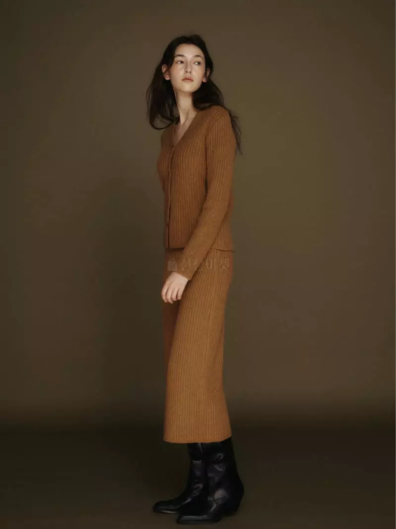 Fave - Korean Women Fashion - #momslook - Ov Rib Skirt - 3