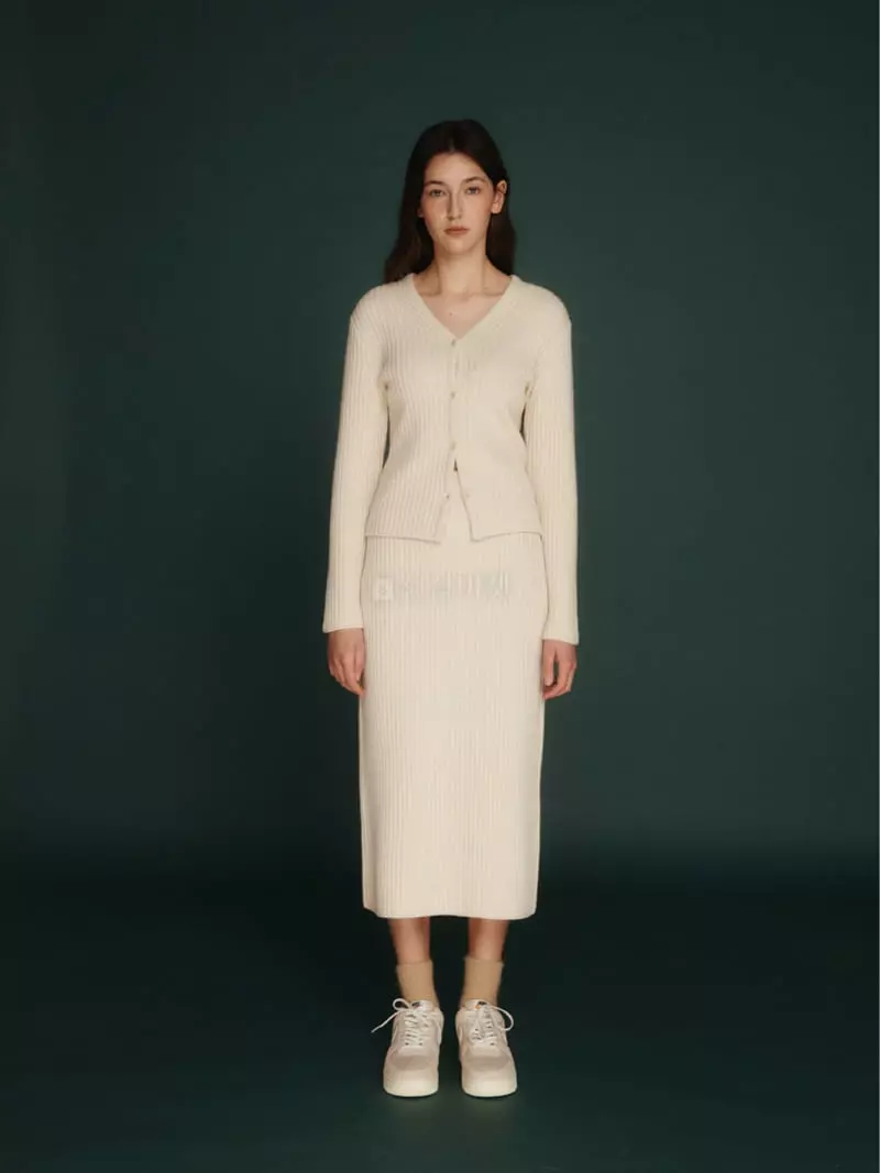 Fave - Korean Women Fashion - #momslook - Ov Rib Skirt - 7