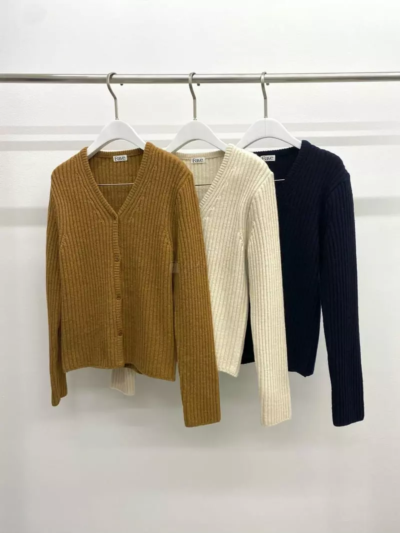 Fave - Korean Women Fashion - #momslook - Ov Rib Cardigan - 8