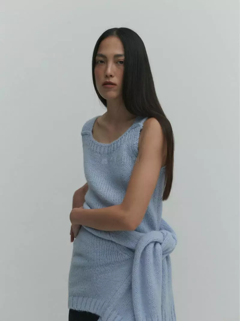 Fave - Korean Women Fashion - #momslook - Aoura Knit Tee - 11