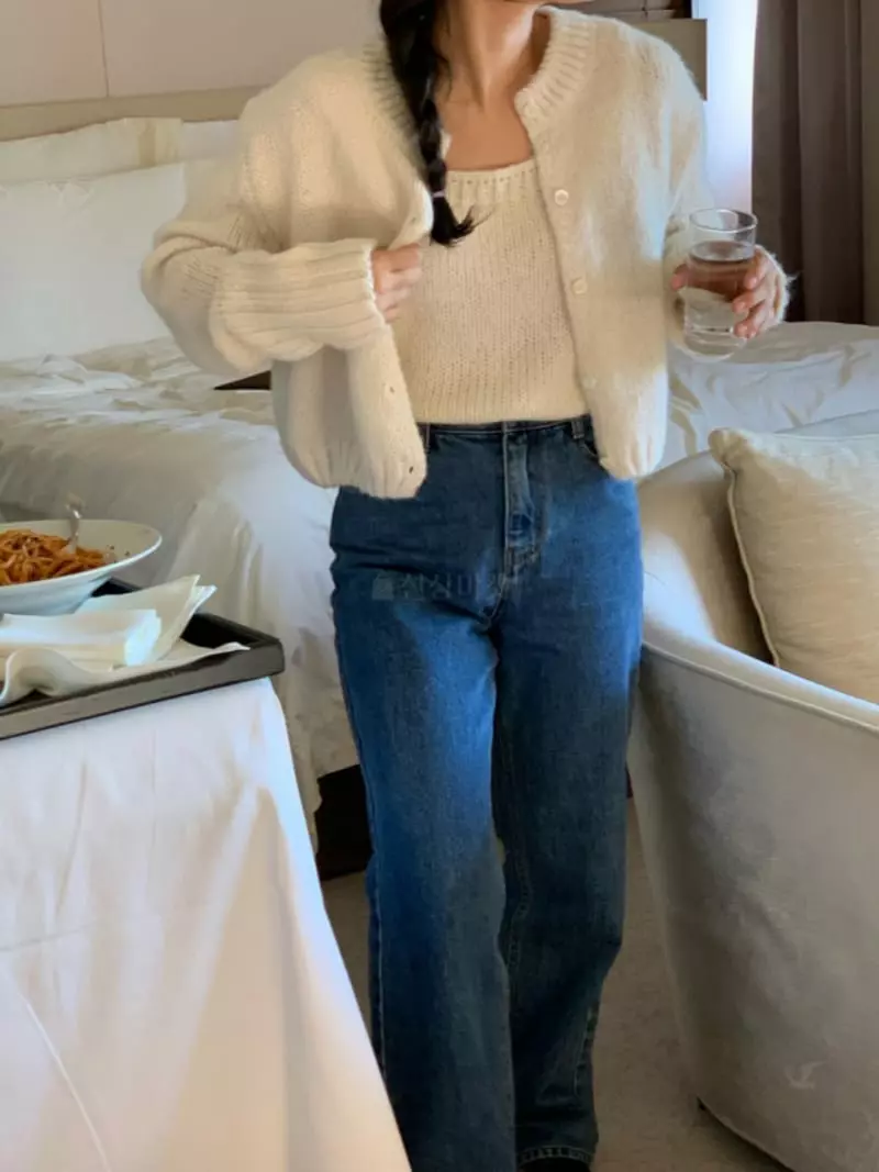 Fave - Korean Women Fashion - #momslook - Aoura Knit Tee - 3