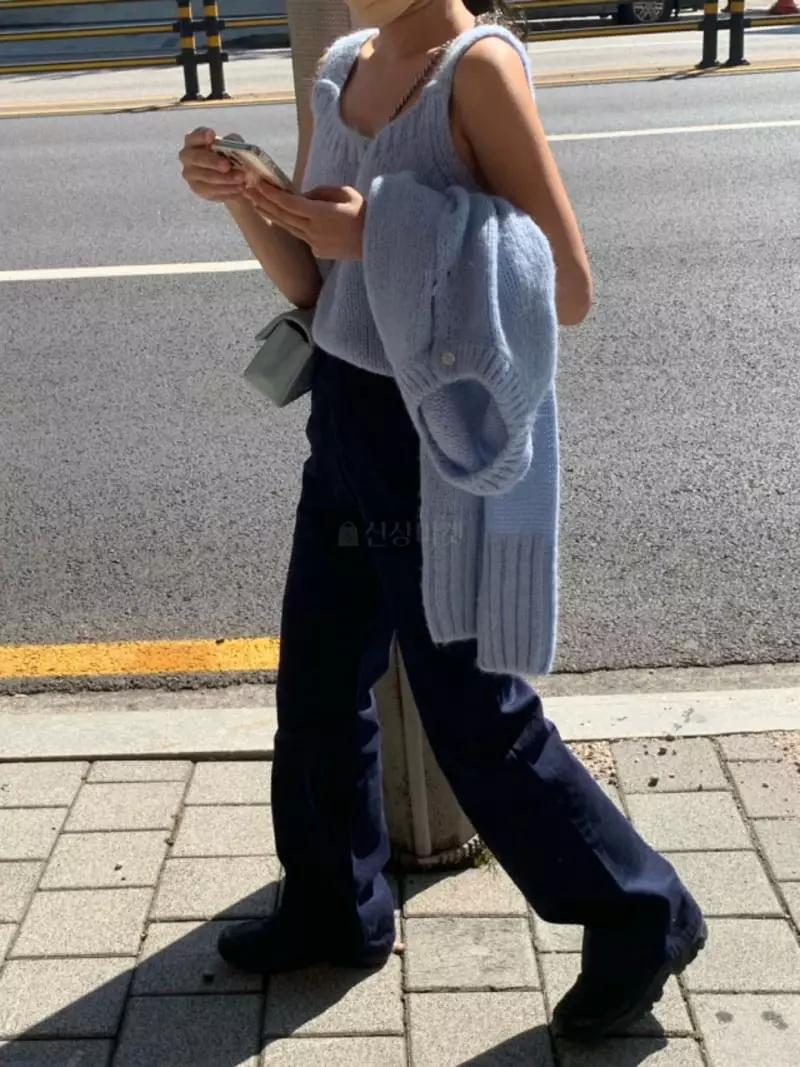 Fave - Korean Women Fashion - #momslook - Aoura Knit Tee - 5
