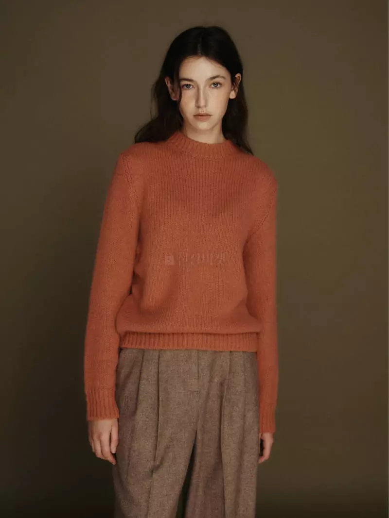 Fave - Korean Women Fashion - #momslook - Sander Round Knit Tee - 6