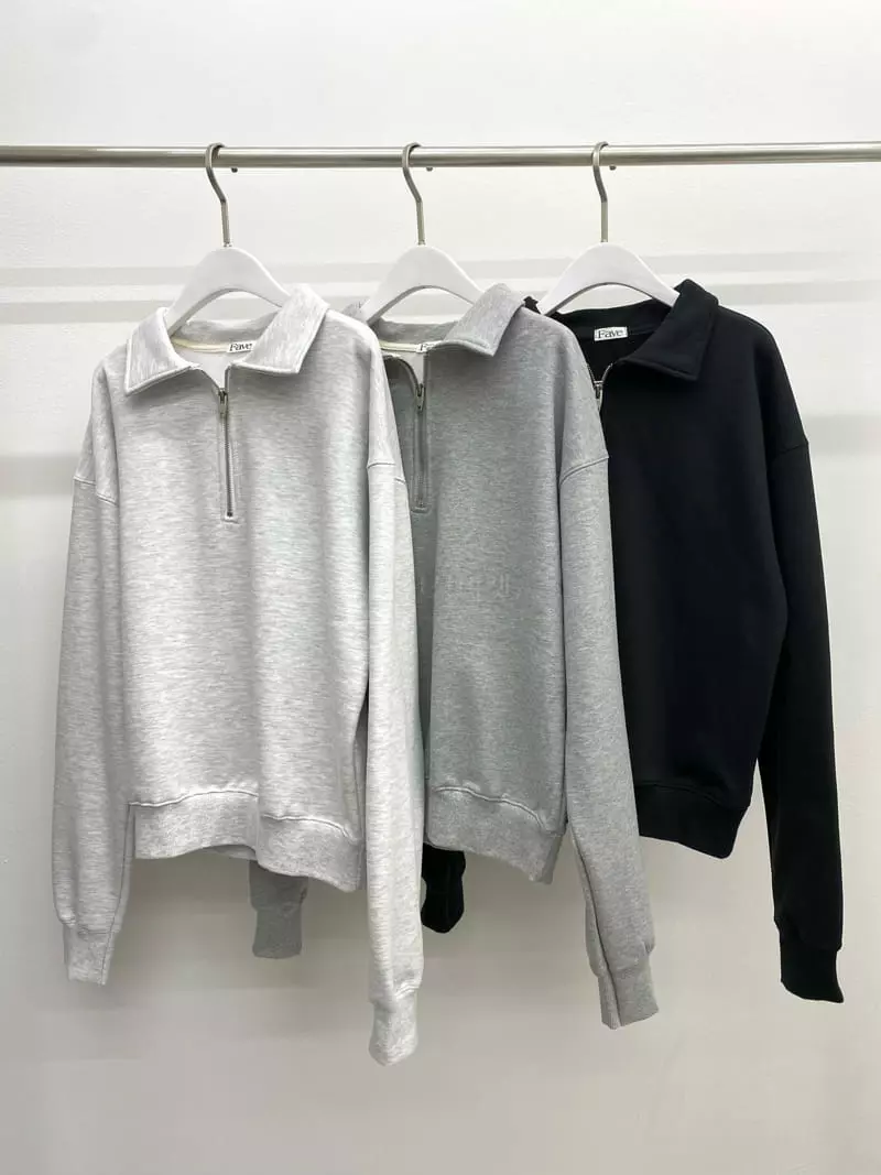Fave - Korean Women Fashion - #momslook - Bio Half Sweatshirt