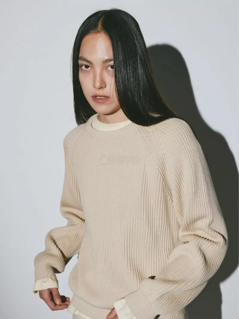 Fave - Korean Women Fashion - #momslook - Niju Knit Tee - 10