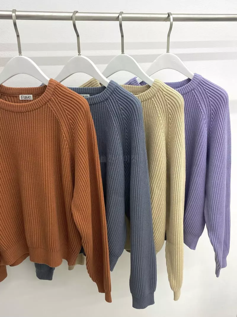 Fave - Korean Women Fashion - #momslook - Niju Knit Tee - 12