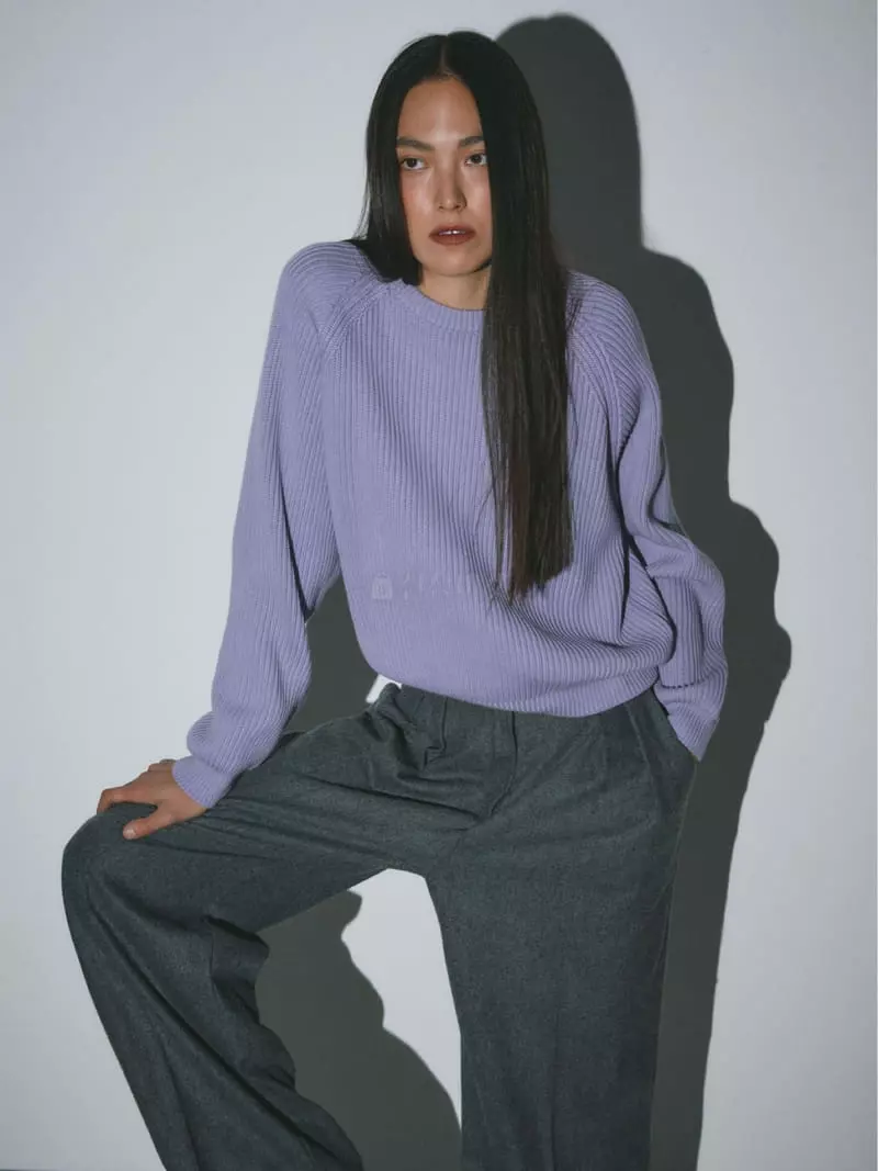 Fave - Korean Women Fashion - #momslook - Niju Knit Tee - 8