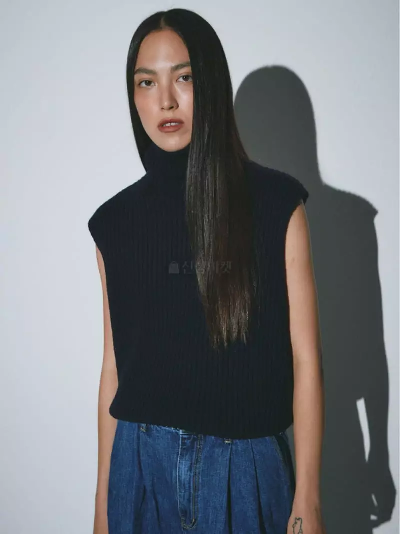 Fave - Korean Women Fashion - #momslook - Rib Turtleneck Knit Tee - 8