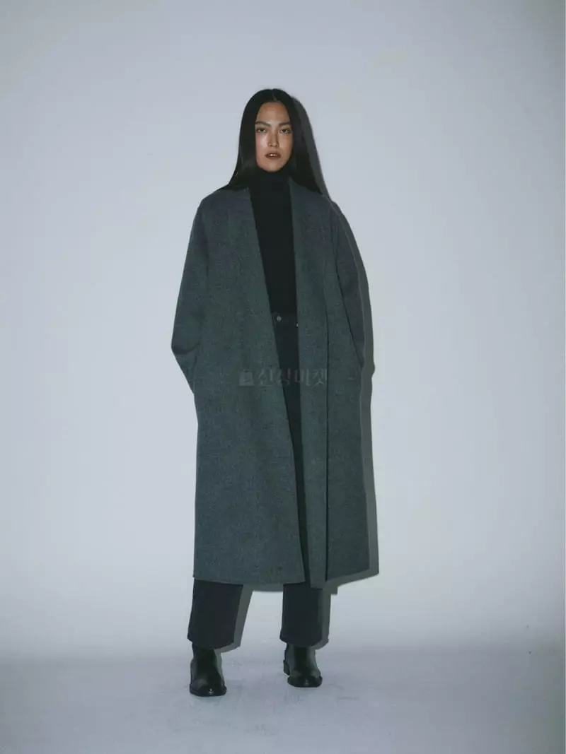 Fave - Korean Women Fashion - #momslook - Shawl Collar Coat - 2