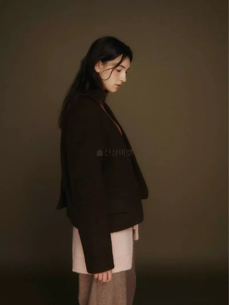 Fave - Korean Women Fashion - #thatsdarling - Bear No Collar Jacket - 11
