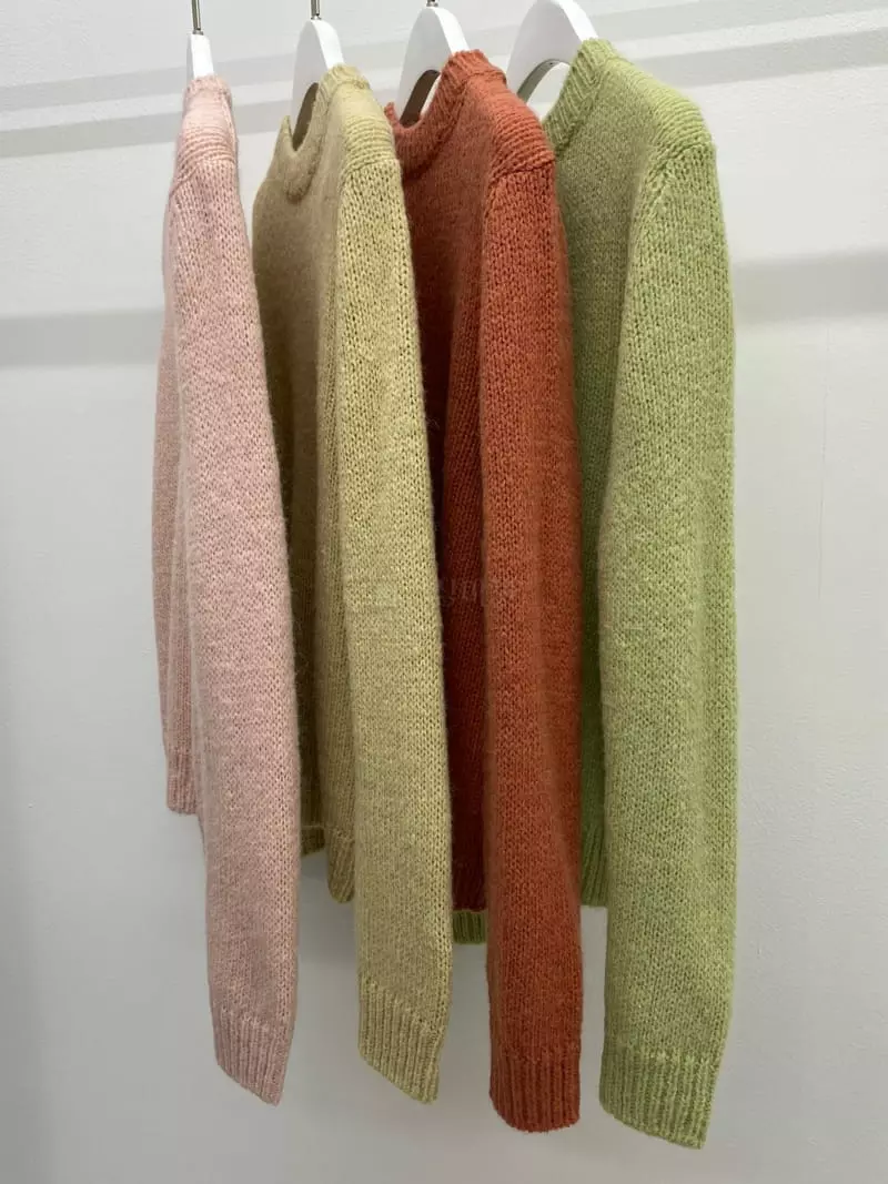 Fave - Korean Women Fashion - #vintageinspired - Sander Round Knit Tee - 10