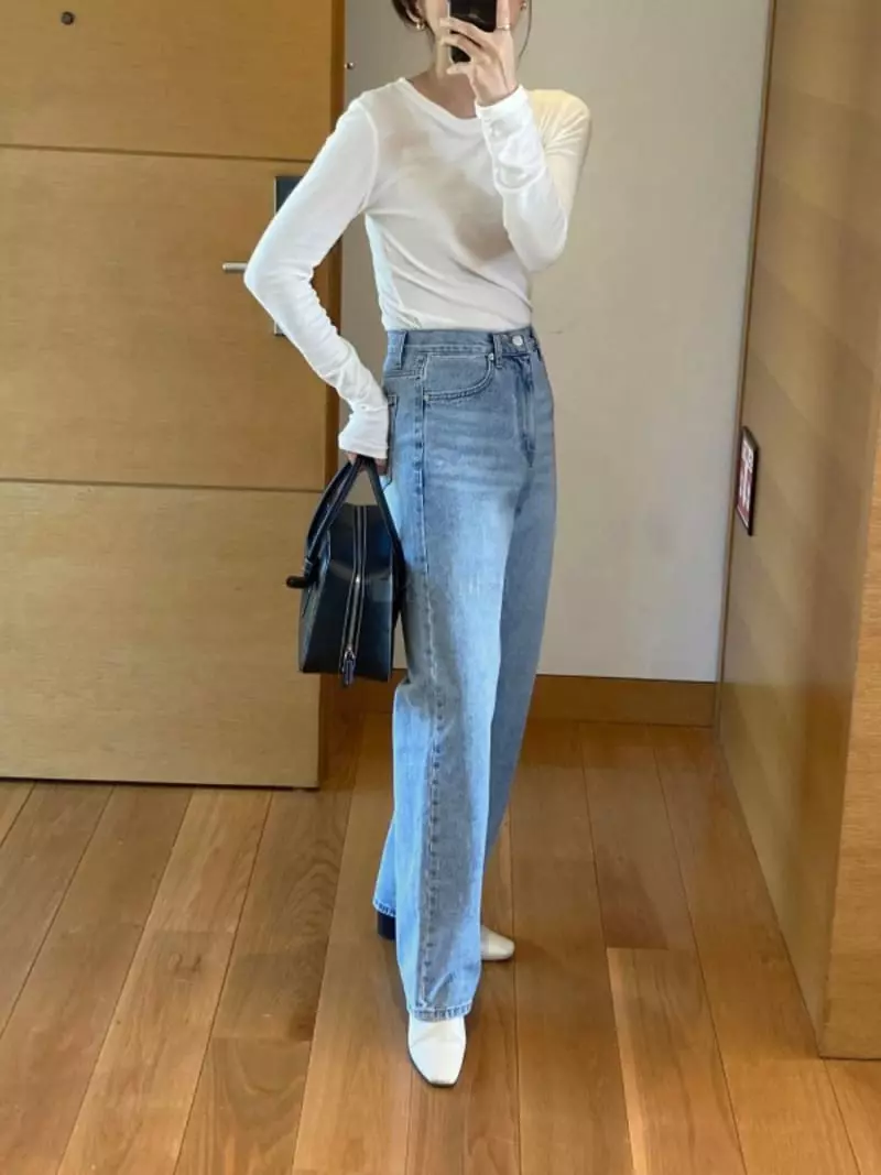 Fave - Korean Women Fashion - #momslook - Fave Jeans - 4