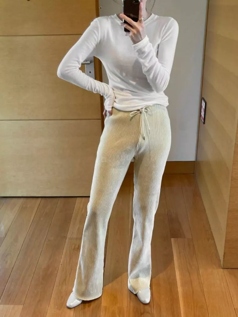 Fave - Korean Women Fashion - #womensfashion - Veloure Pants - 5