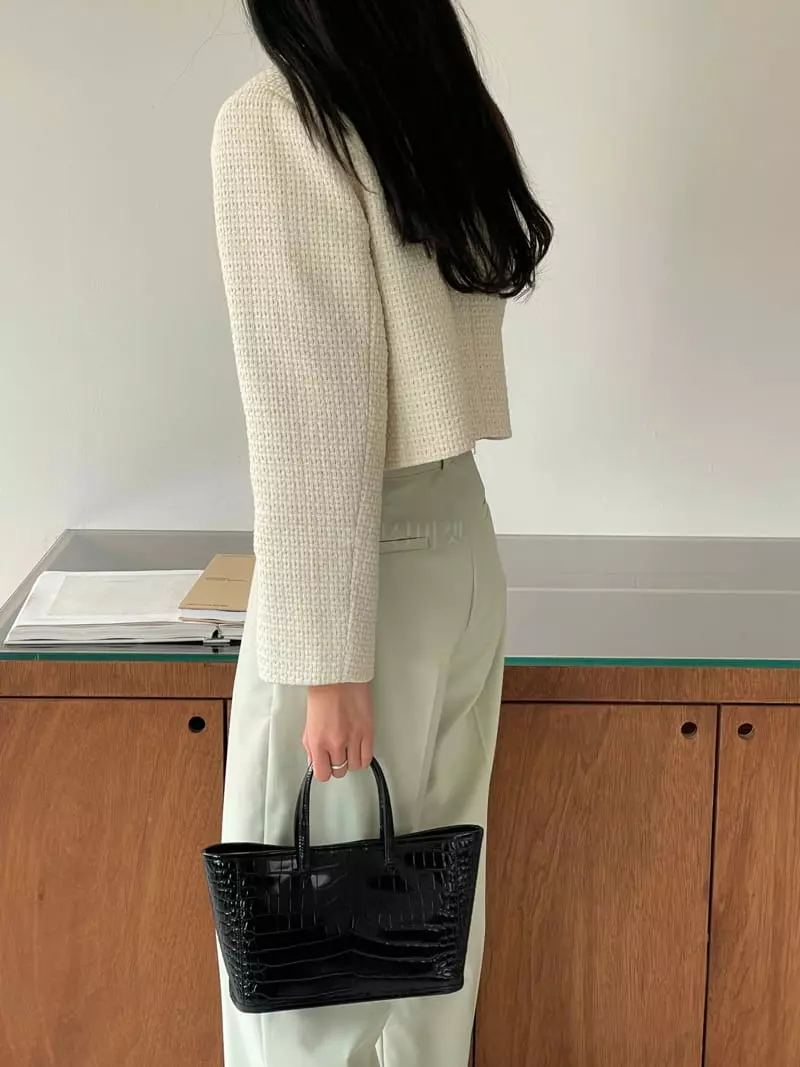 February - Korean Women Fashion - #momslook - Chess Jacket - 6